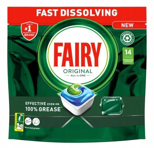 Fairy Orginal AllInOne Dishwasher Tablets 14pcs