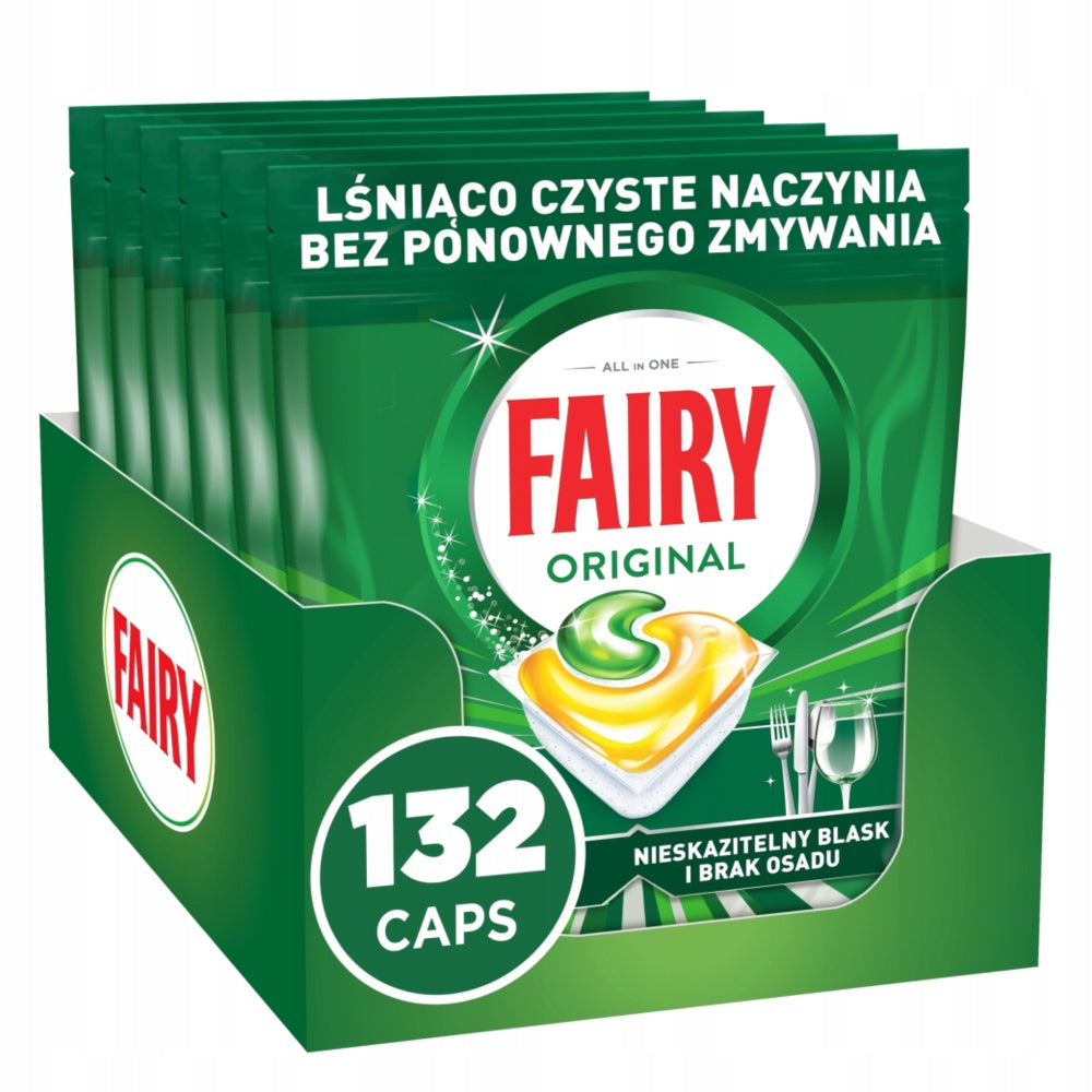 Fairy Original All In One Dishwasher Capsules Lemon 12x22 = 264pcs Packaging status original