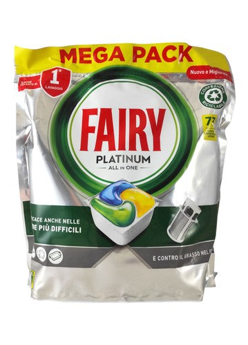 Fairy Platinum Lemon Dishwasher Tablets 73pcs