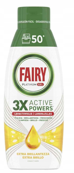   Fairy Platinum Lemon Extra Shine 900 ml 50 Wash