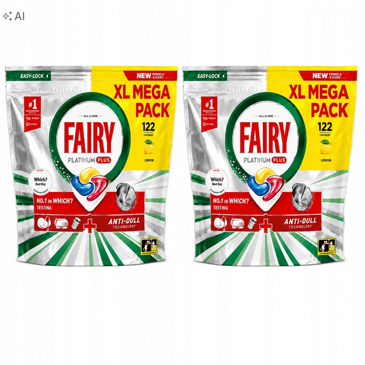 Fairy Platinum Plus 122 units - x2