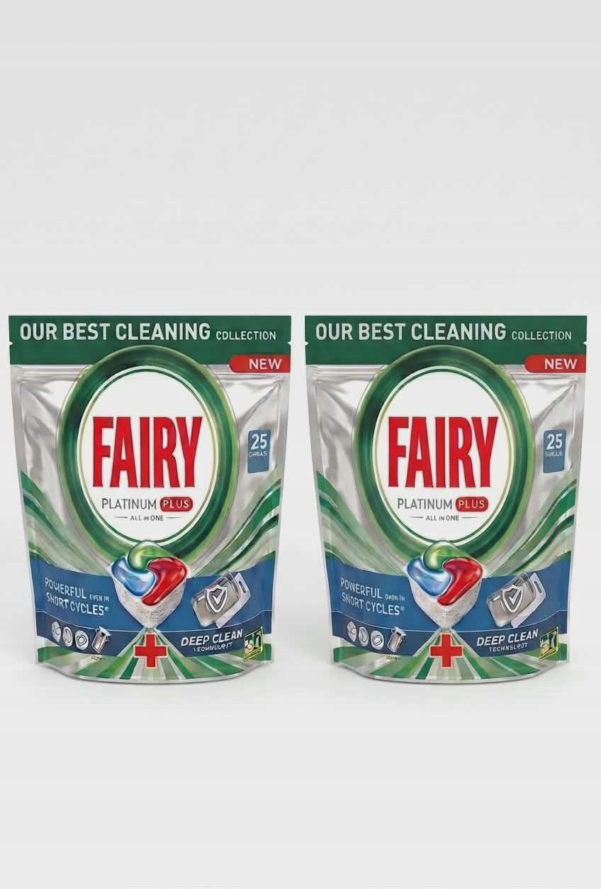 Fairy Platinum Plus All In One Dishwasher Capsules 2x25 Pack