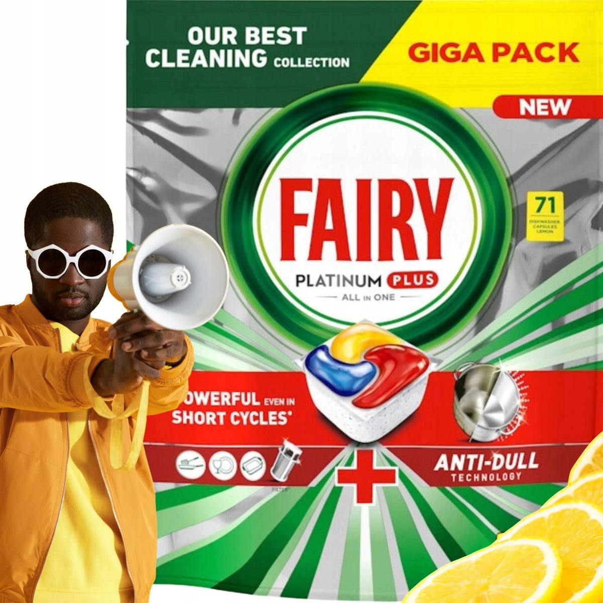 Fairy Platinum Plus All In One Dishwasher Capsules 71 Pack GIGA PACK
