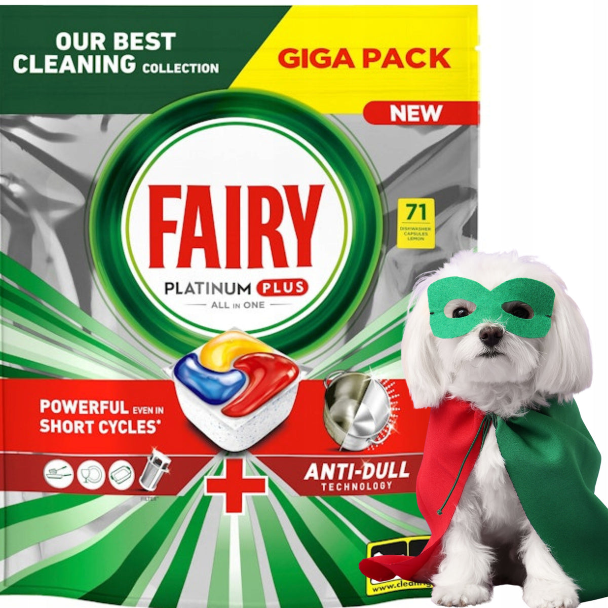 Fairy Platinum Plus All In One Dishwasher Capsules 71 Pack Manufacturer code 8700216254205