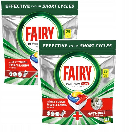 Fairy Platinum Plus Dishwasher Capsules 50 Pack
