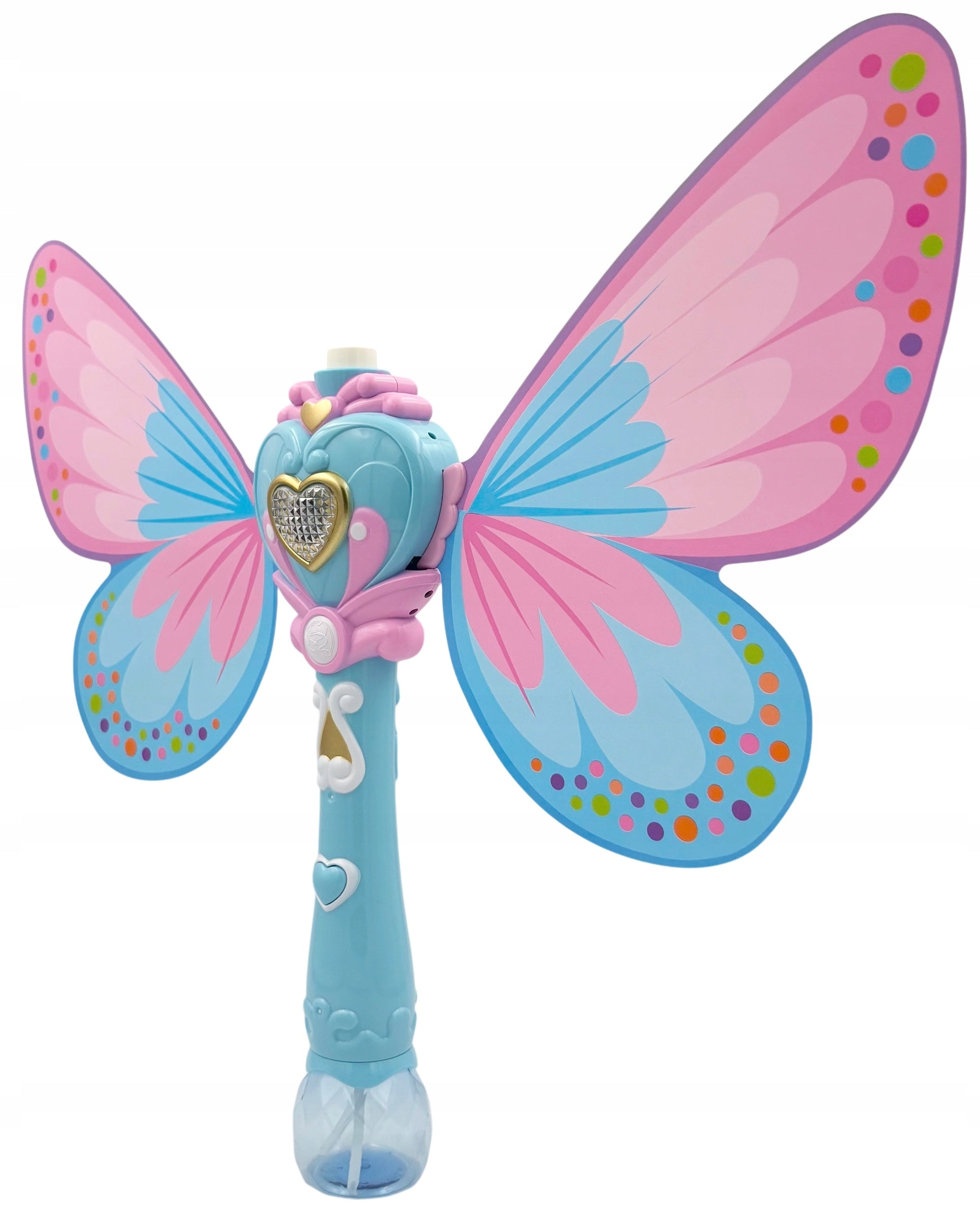 Fairy wand with wings soap bubble wand soap bubble liquid Color blue