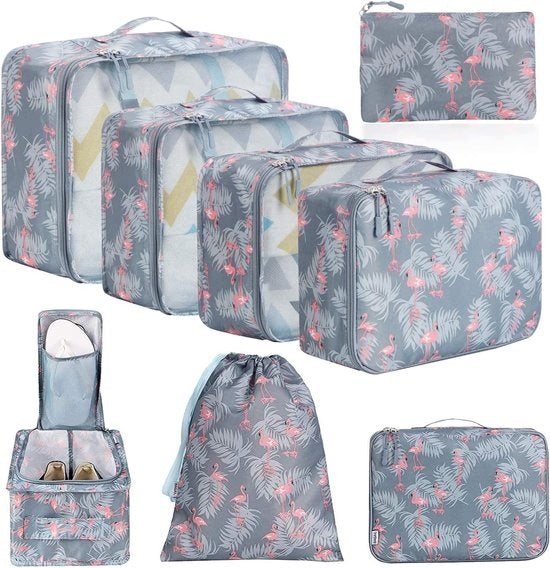 Famanu Set of 8 Packing Organizers – Clear