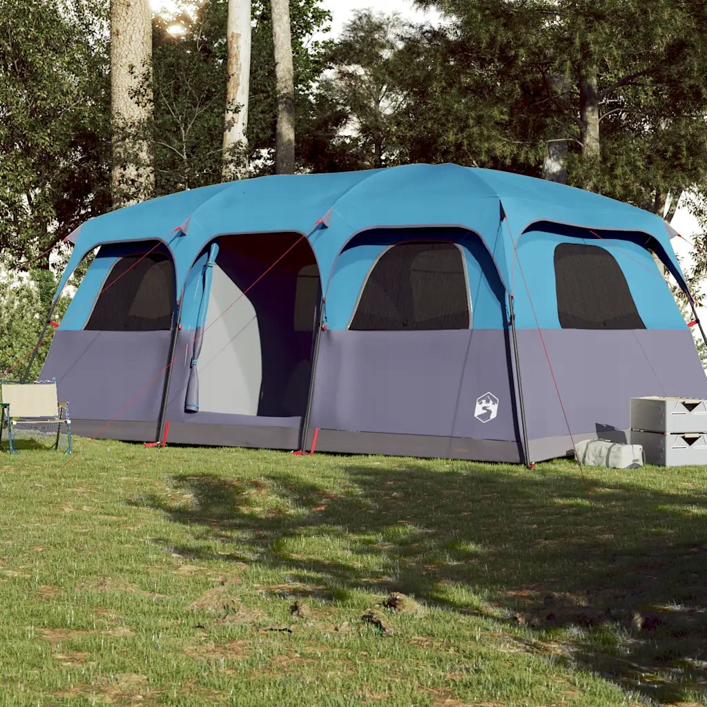 Family Tent, 10-Person, Blue, Waterproof Brand VidaXL