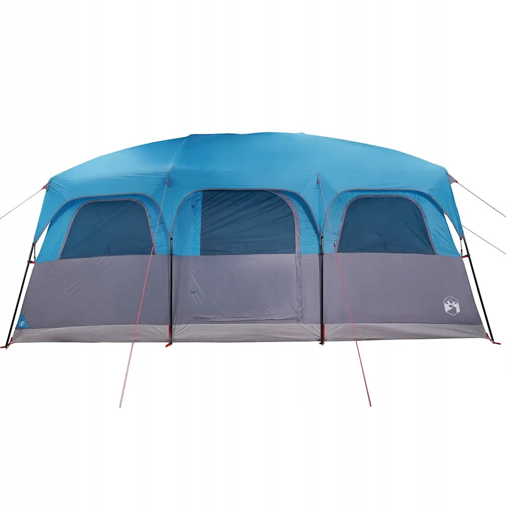 Family Tent, 10-Person, Blue, Waterproof Number of bedrooms 3