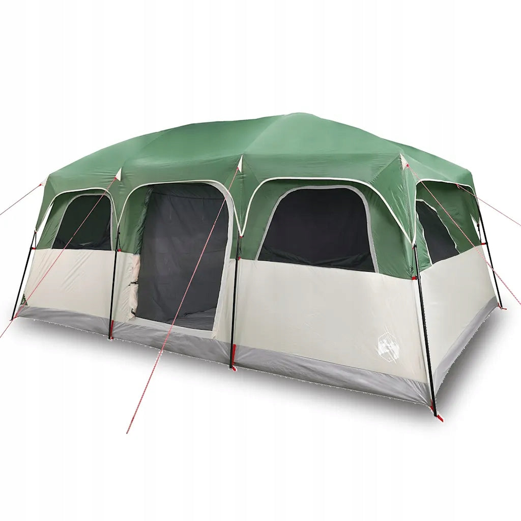Family Tent, 10-Person, Green, Waterproof