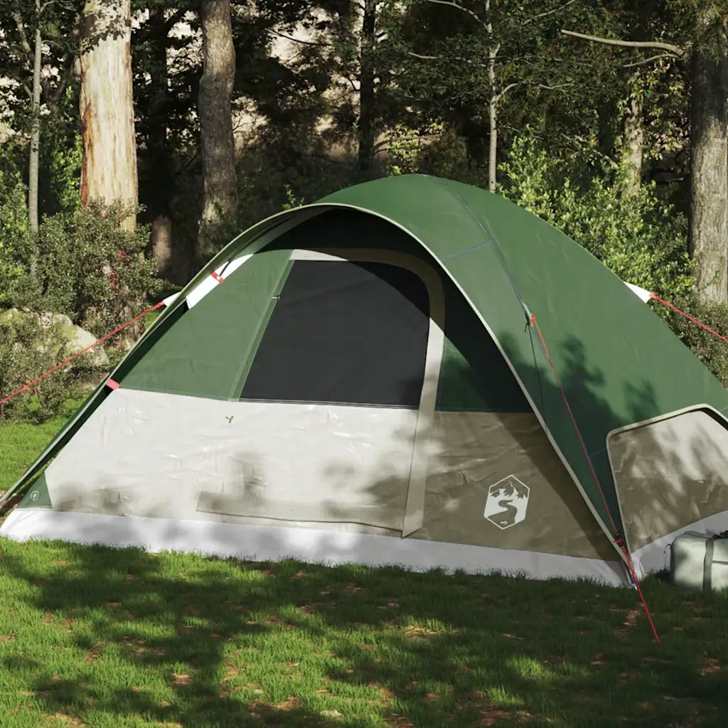 Family Tent, 6-Person, Dome, Green, Waterproof