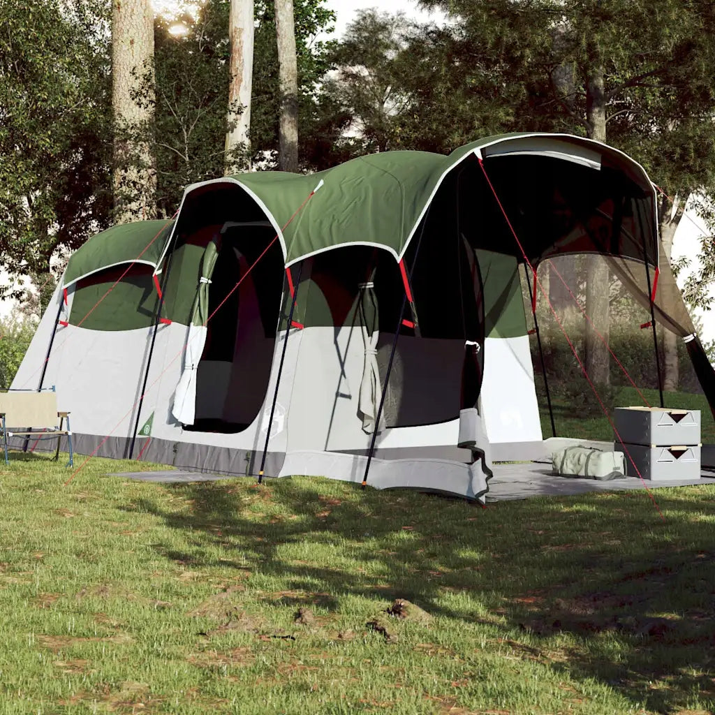 Family Tent, 8-Person, Tunnel, Green, Waterproof Brand VidaXL