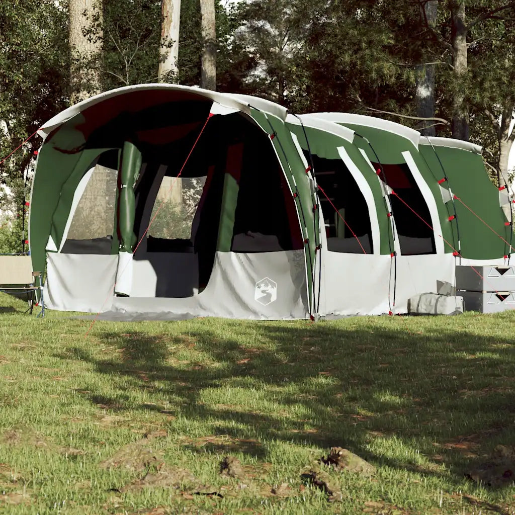 Family Tent, 8-Person, Tunnel, Green, Waterproof Model Euro Tent 8