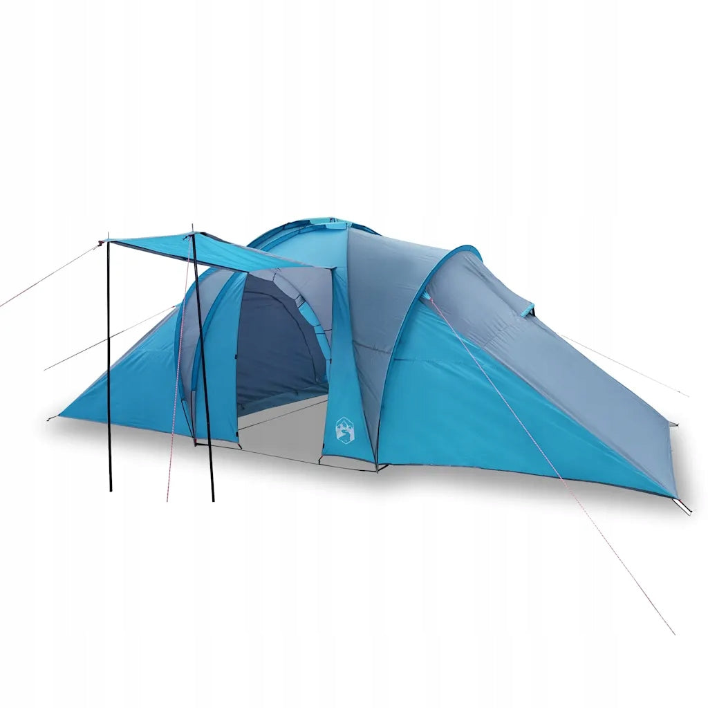 Family Tent, Dome, 6-Person, Blue, Waterproof