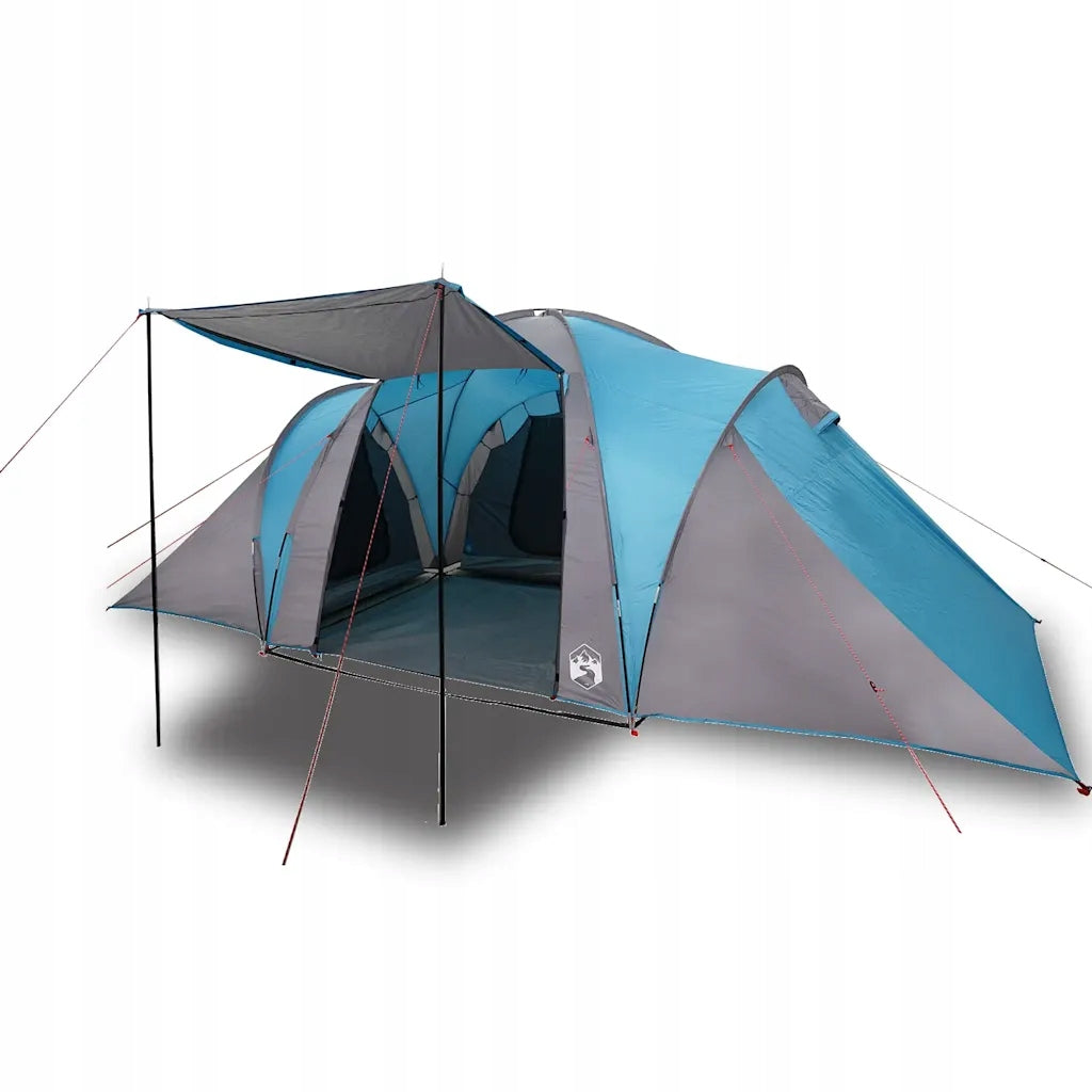 Family Tent, Dome, 6-Person, Blue, Waterproof