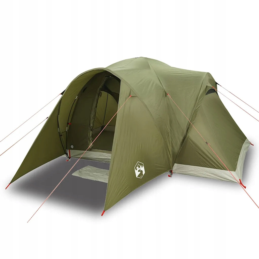 Family Tent, Dome, 6-Person, Olive, Waterproof