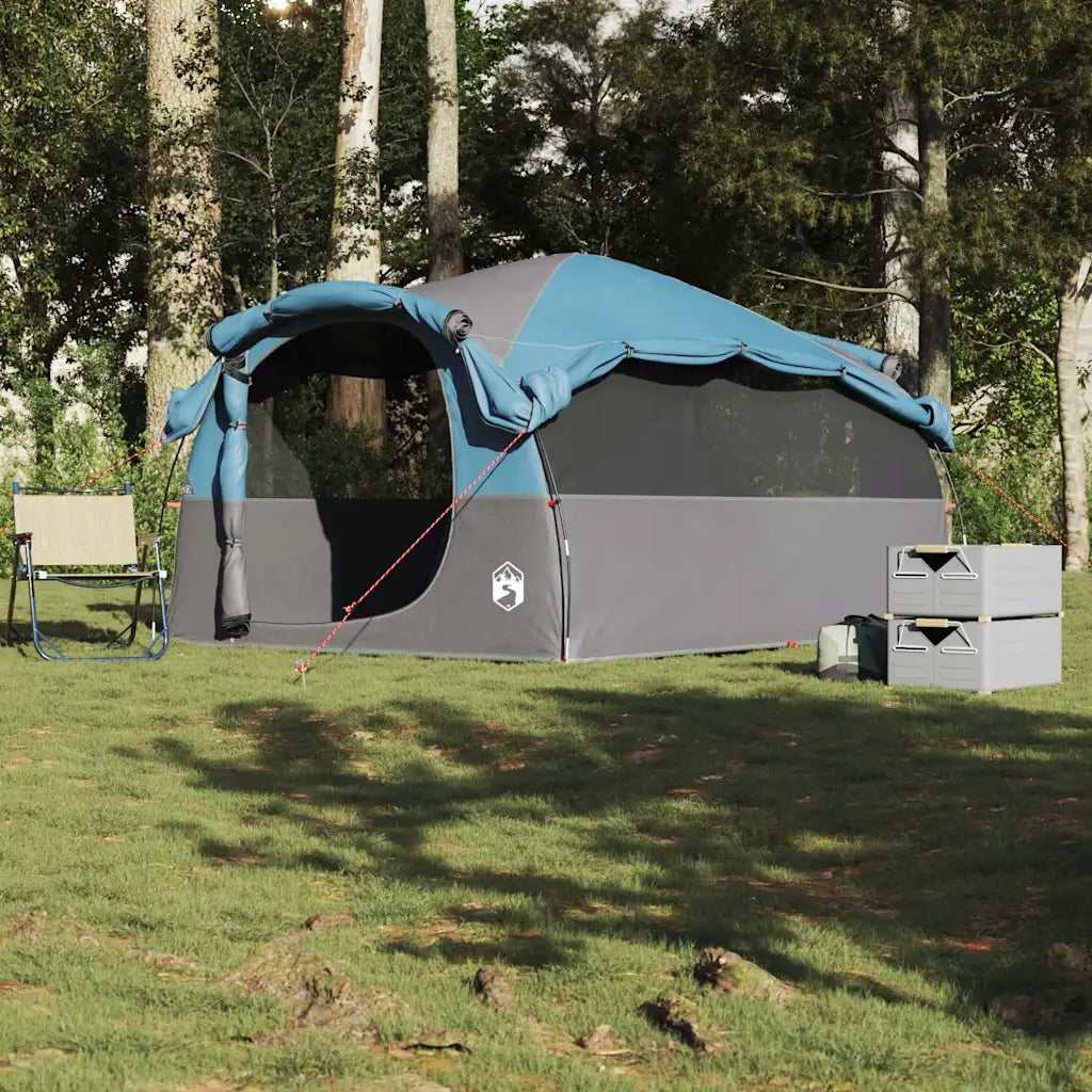 Family Tent, Tunnel, 6-Person, Blue, Waterproof Brand VidaXL