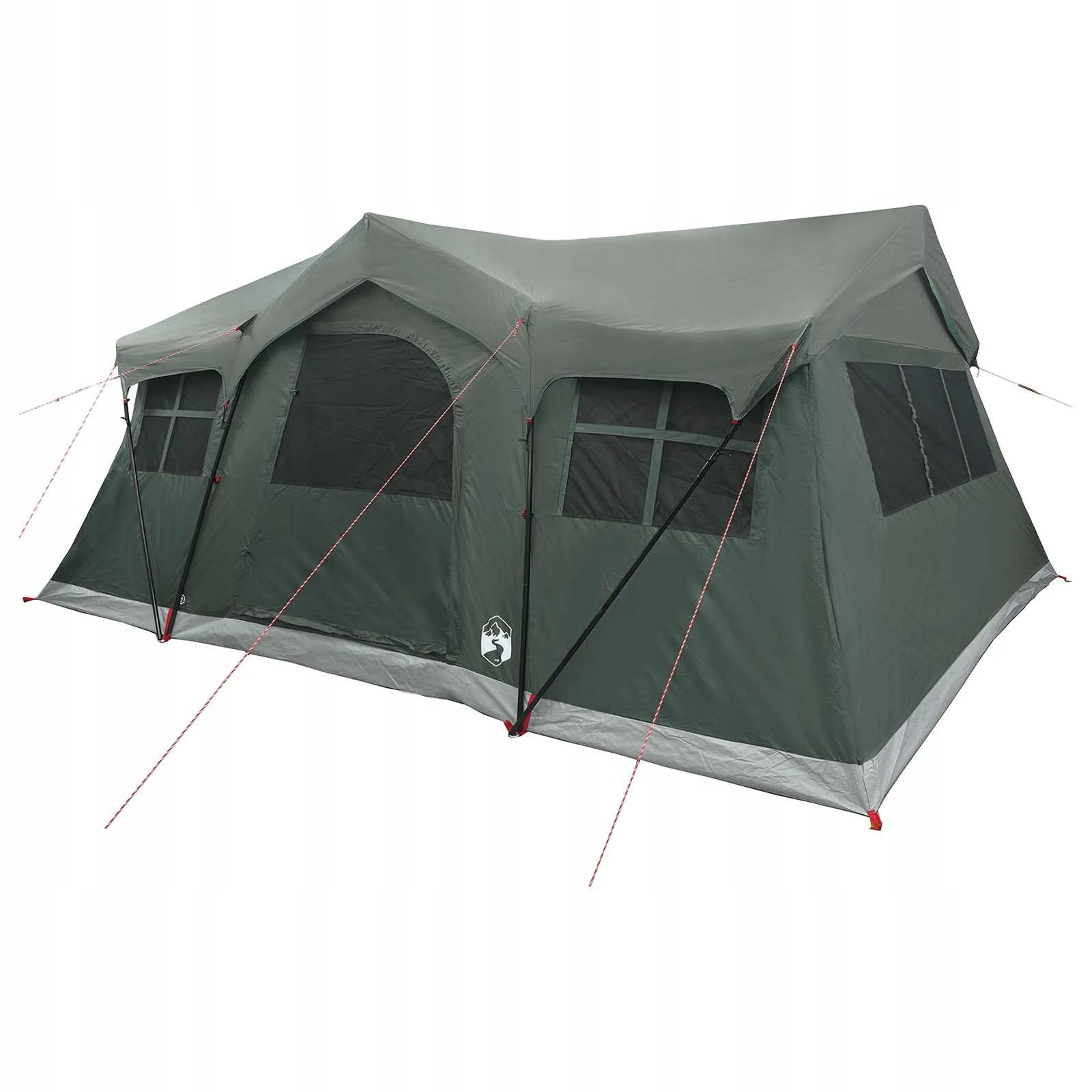 Family Tent with Roof Military Green 487 x 340 x 216 cm Brand VidaXL