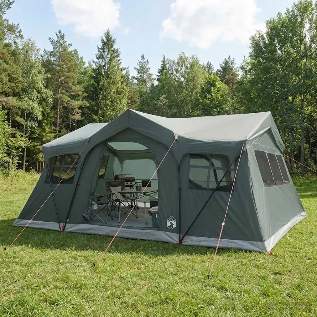 Family Tent with Roof Military Green 487 x 340 x 216 cm Manufacturer code 42028676