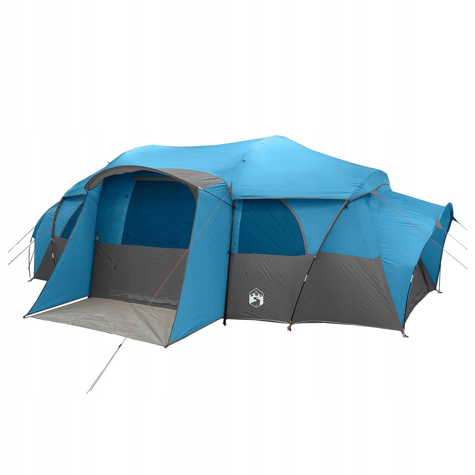 Family Tent with Tropical Waterproof Blue 10-Person Brand VidaXL