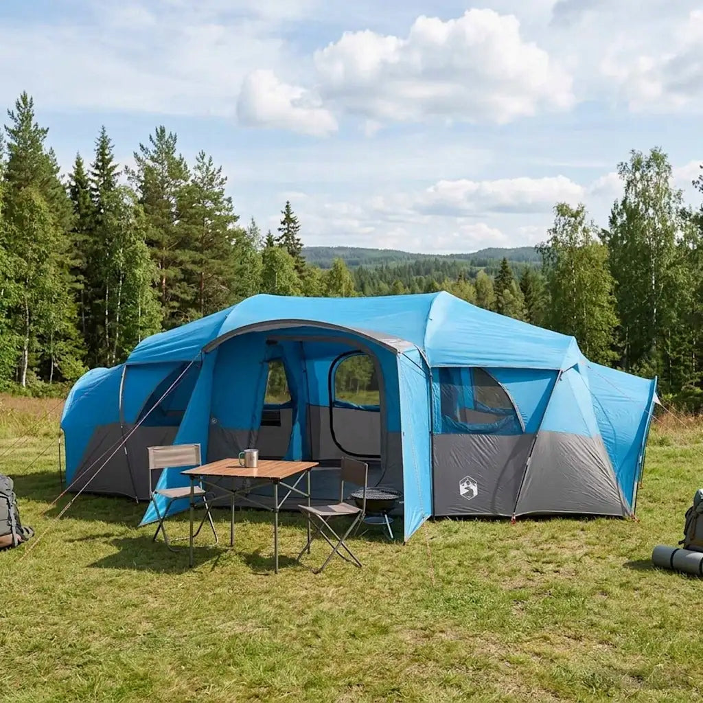 Family Tent with Tropical Waterproof Blue 10-Person Manufacturer code 42017464