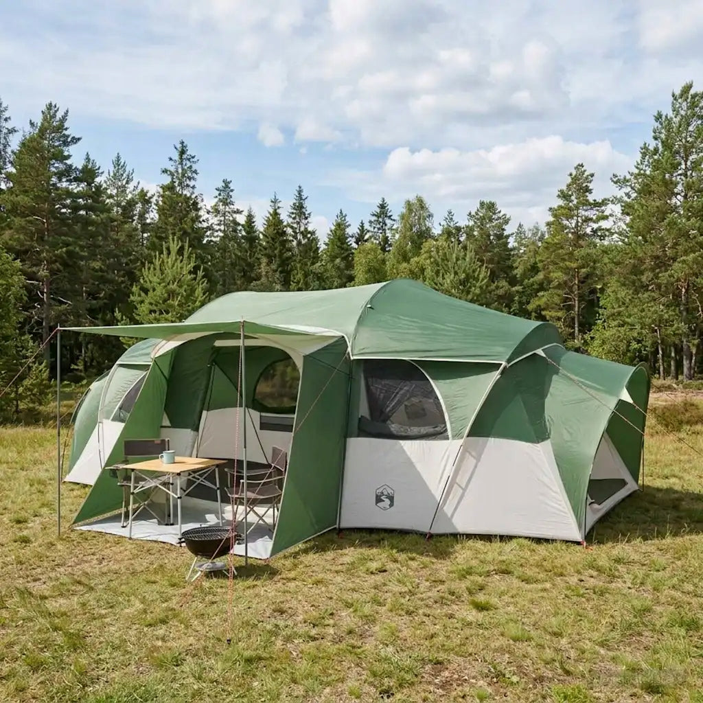 Family Tent with Tropical Waterproof Green 10-Person Manufacturer code 42017463