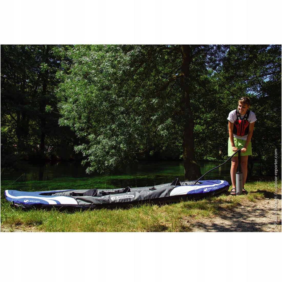 Family pneumatic kayak Sevylor HUDSON Length 374 cm
