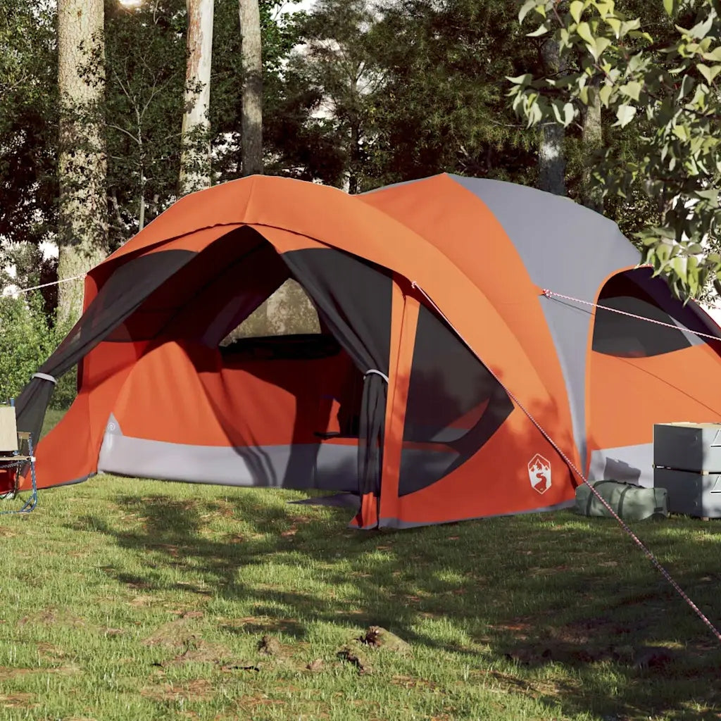 Family tent, 6-person, grey-orange, waterproof Manufacturer code 8721012446731
