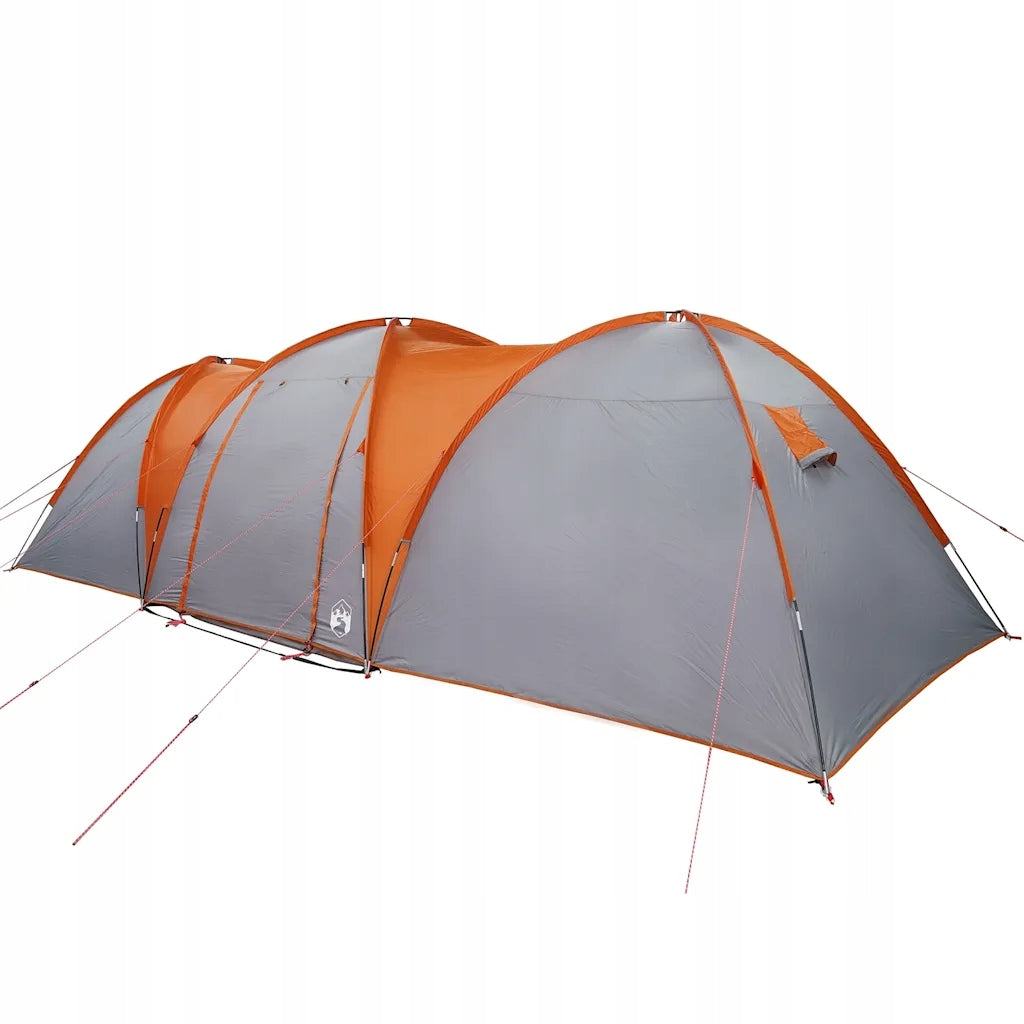 Family tent, 8-person, grey-orange, waterproof Model Namiot turystyczny