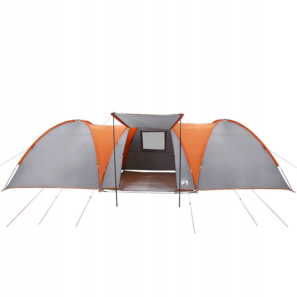 Family tent, 8-person, grey-orange, waterproof Waterproofness less than 1500 mm