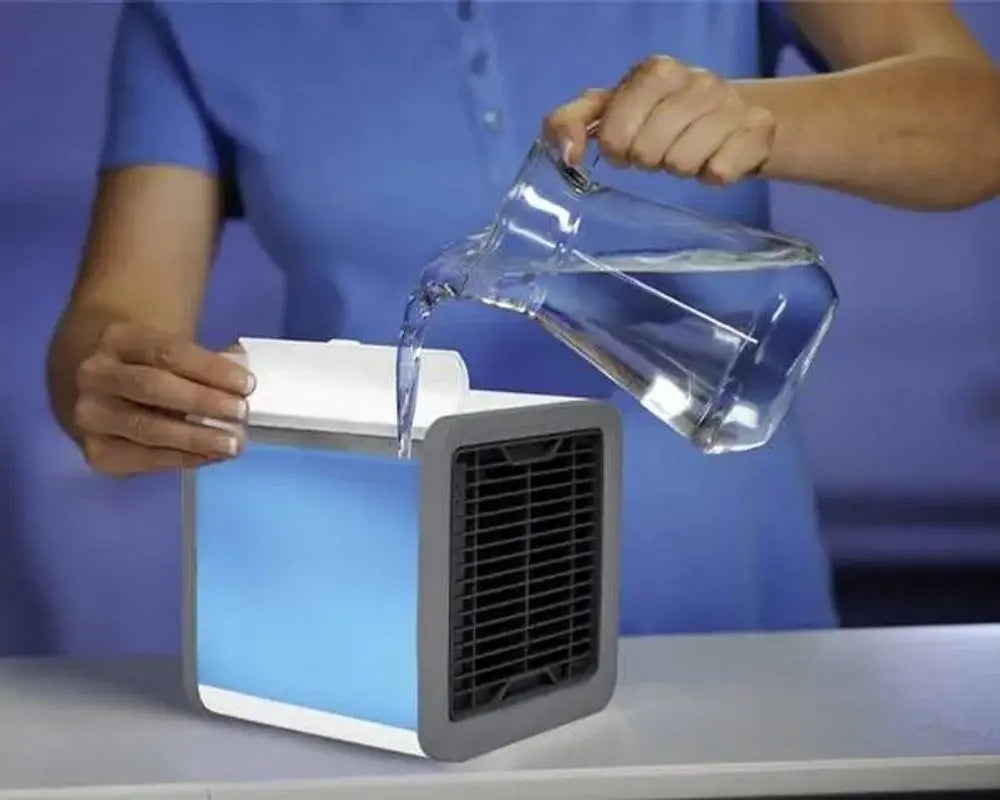 Fan Air Conditioner Portable Small For Water And Ice Table Air Conditioner Strong Power 8 W