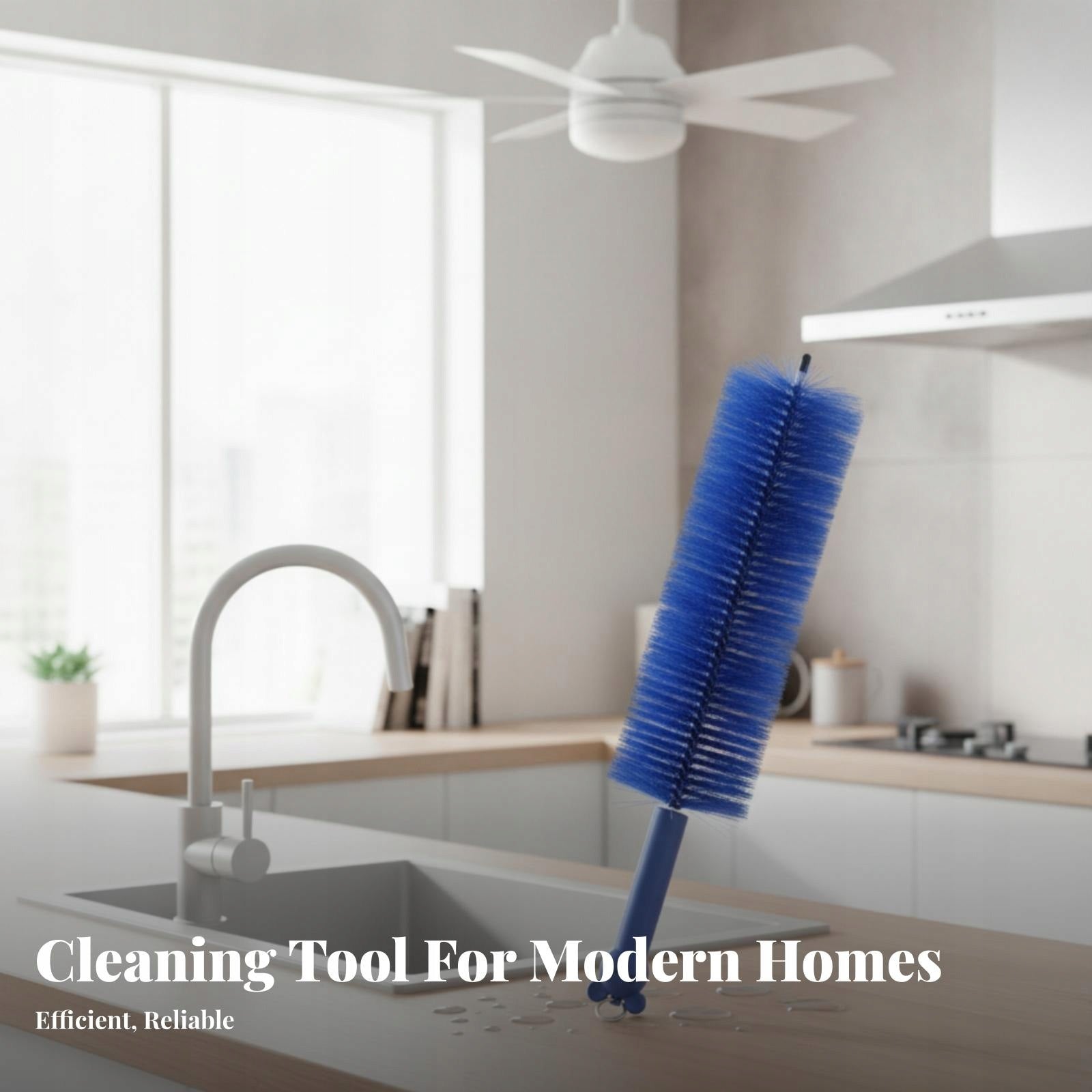 Fan Cleaning Brush Compact Fan Duster Brush Scratch Resistant for Blue Brand no brand