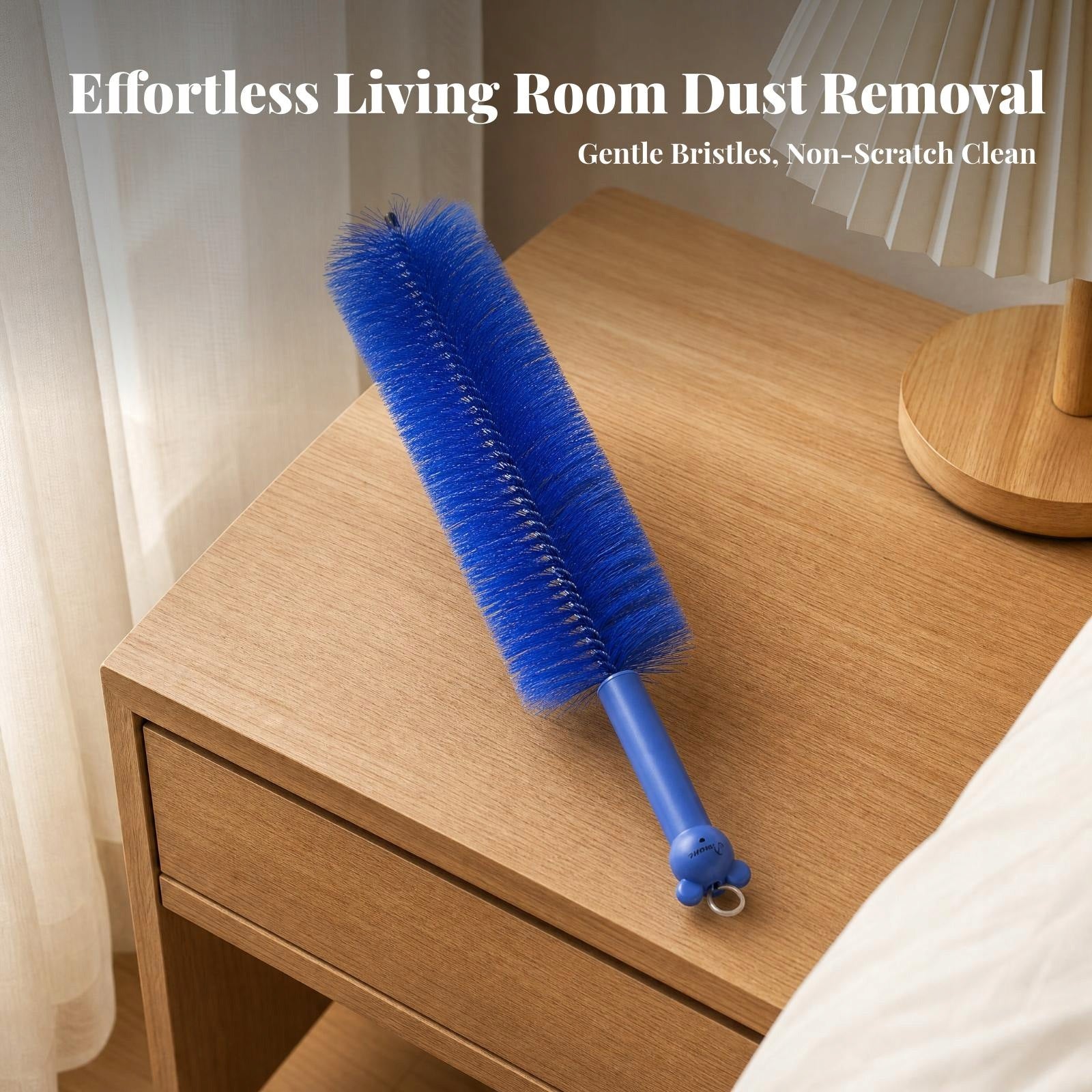 Fan Cleaning Brush Compact Fan Duster Brush Scratch Resistant for Blue Packaging status original