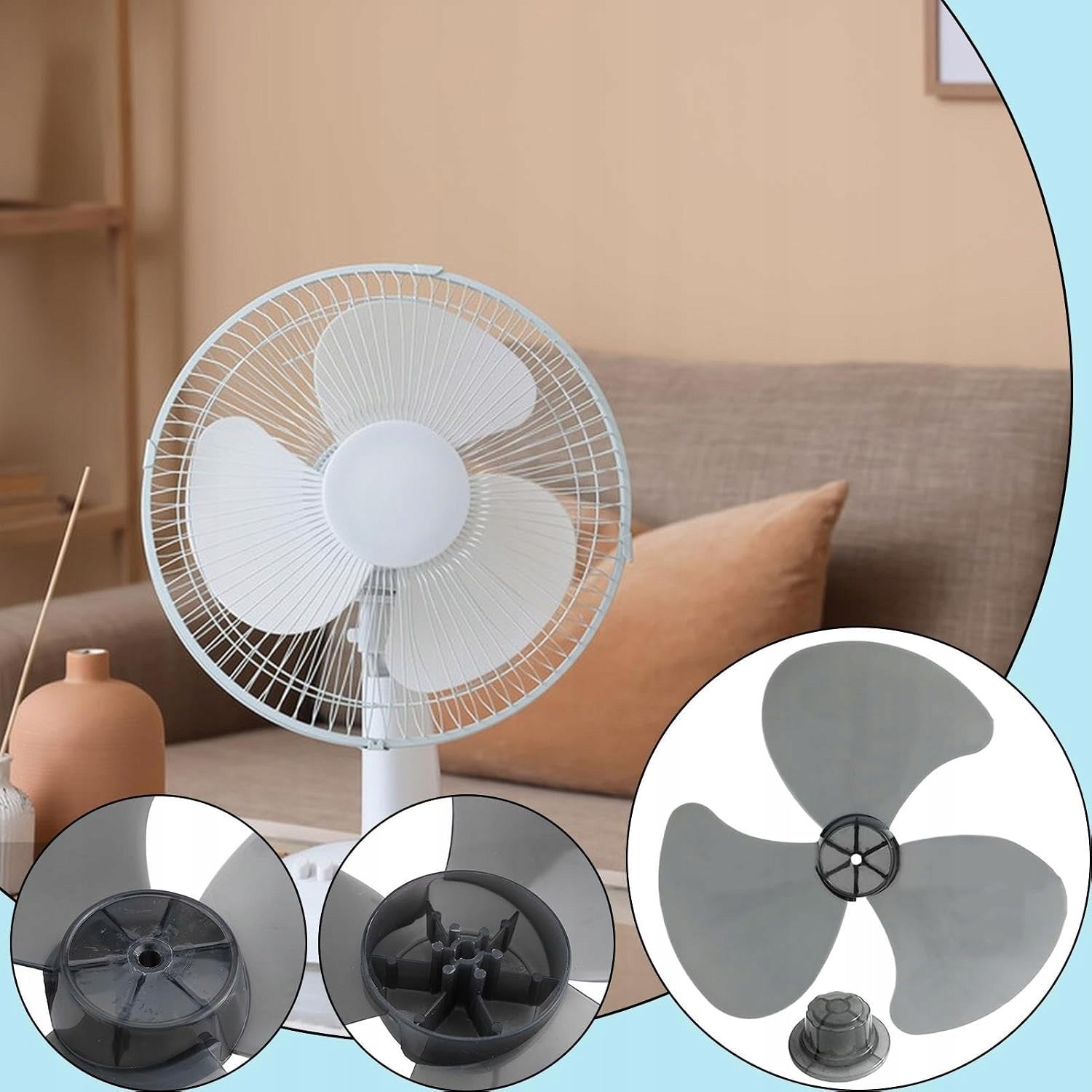 Fan Propeller | Efficient Fan Replacement,Fan Propeller Dominant color white