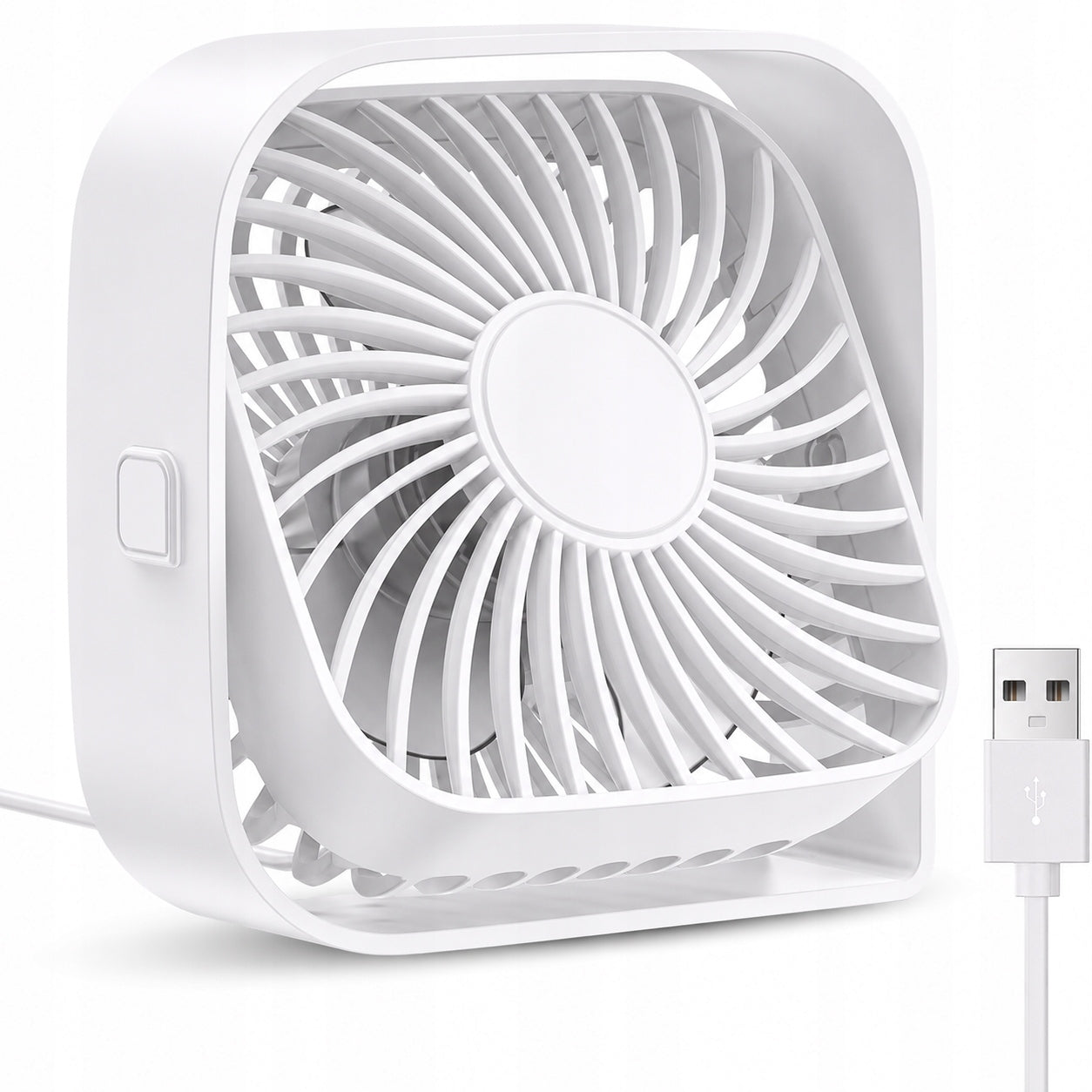 Fan USB Quiet Mini Desk Fan Cooling TOPK K50 white Packaging status original