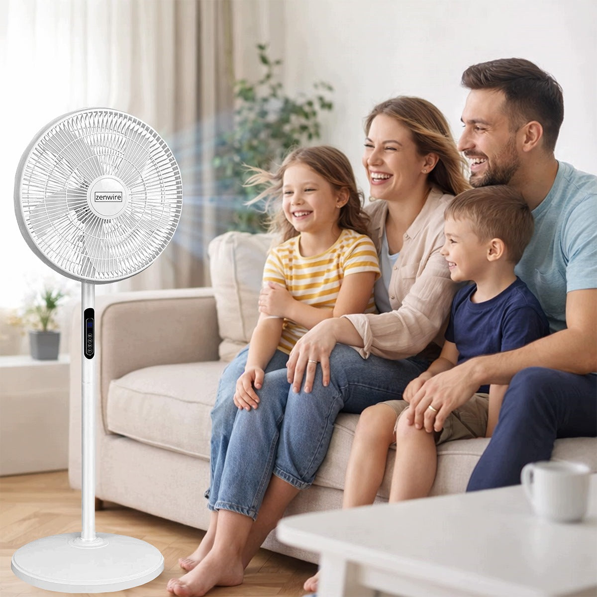 Fan Windmill Floor Standing Vertical Home ROOM REMOTE CONTROL TIMER Manufacturer code Wentylator Wiatrak CICHY Z PILOTEM OSCYLACJA