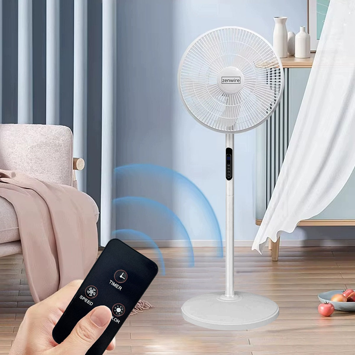 Fan Windmill Floor Standing Vertical Home ROOM REMOTE CONTROL TIMER Packaging status original