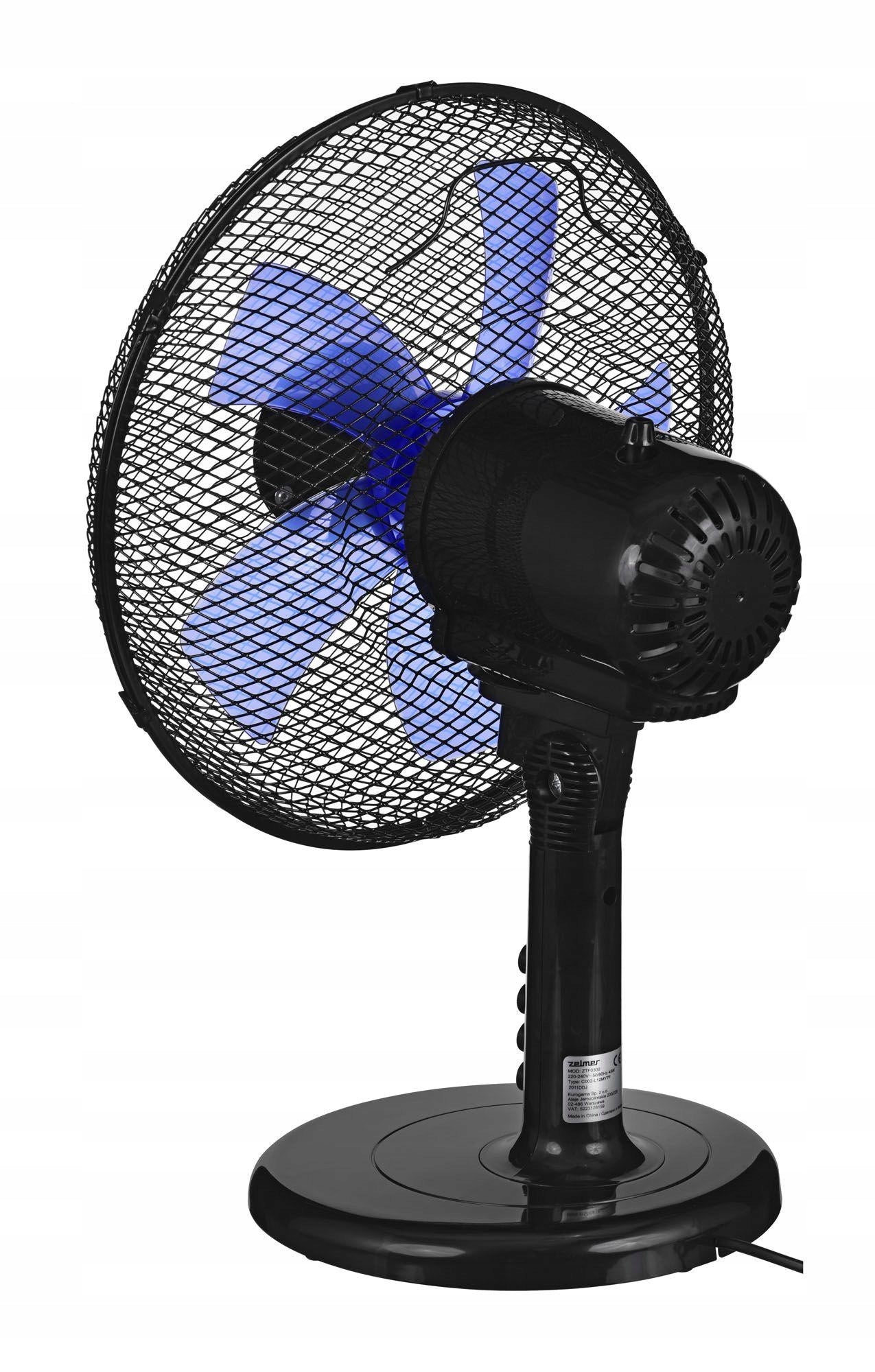 Fan ZELMER ZTF0300 Additional features front and back protective metal grille