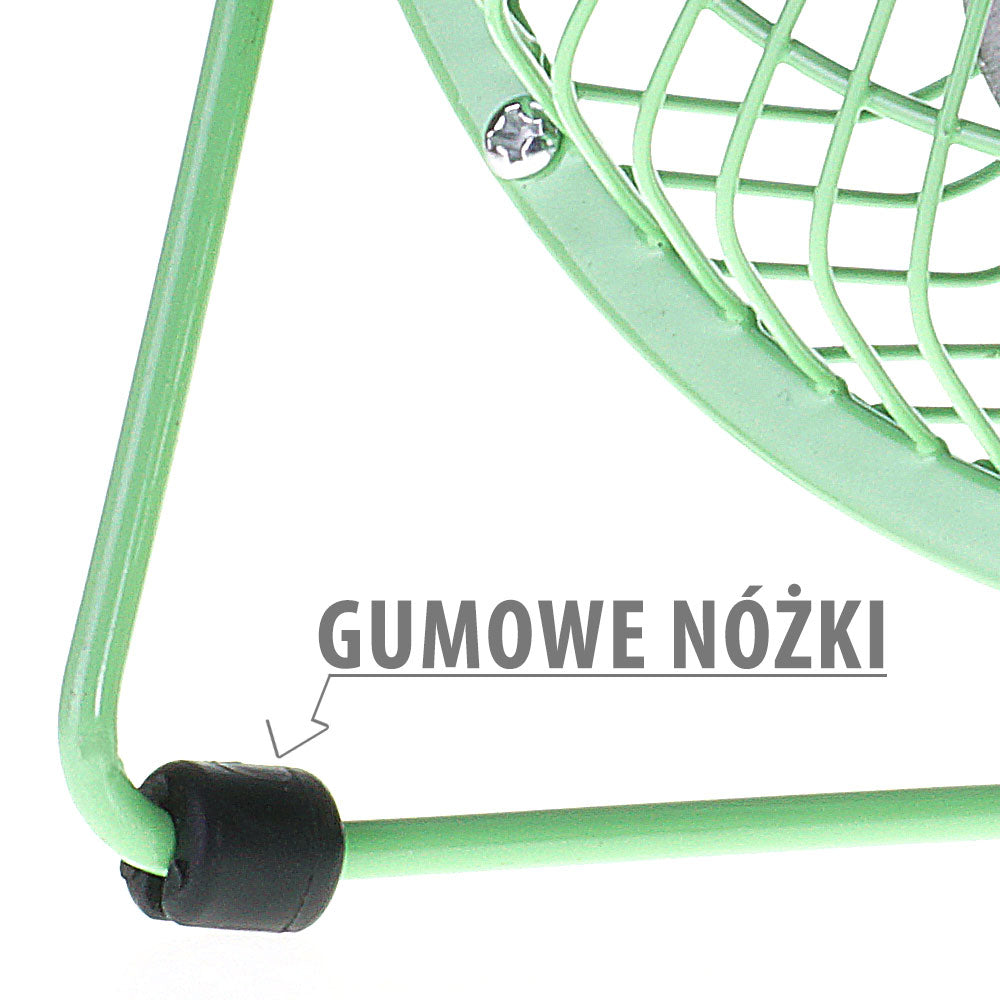 Fan desk fan usb ZEFIR 18cm green EAN (GTIN) 5905003005876