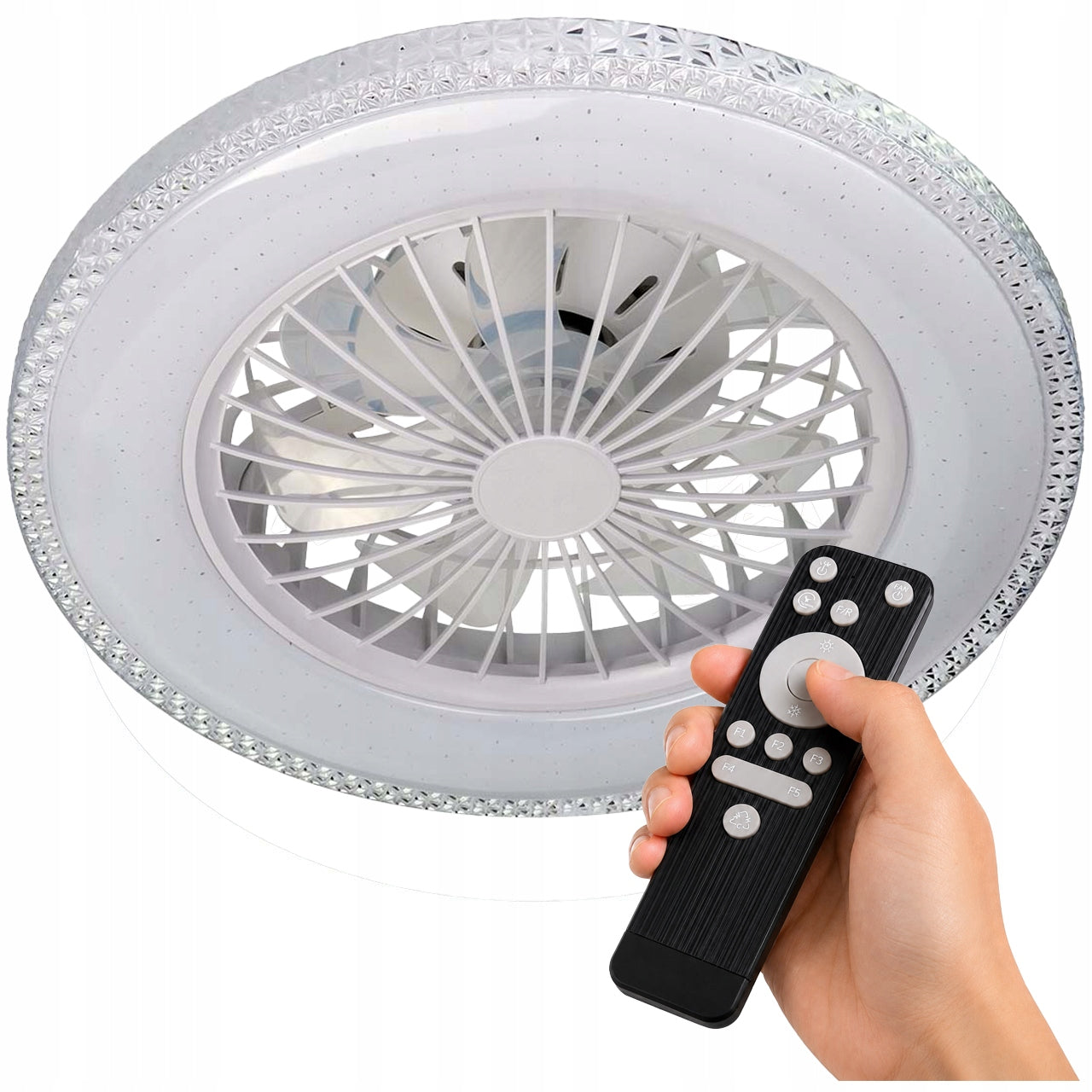 Fan fan ceiling LED lamp 63W CCT color memory + remote control 48cm