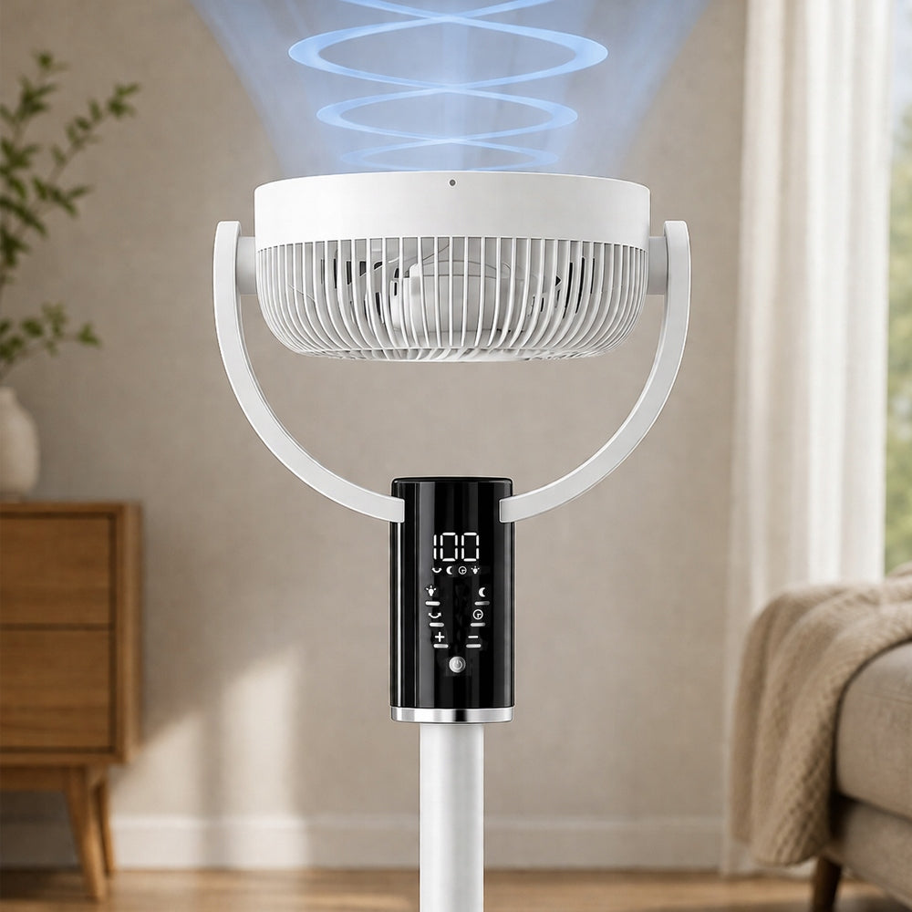 Fan fan standing silent wireless rechargeable usb + remote control Fan type floor