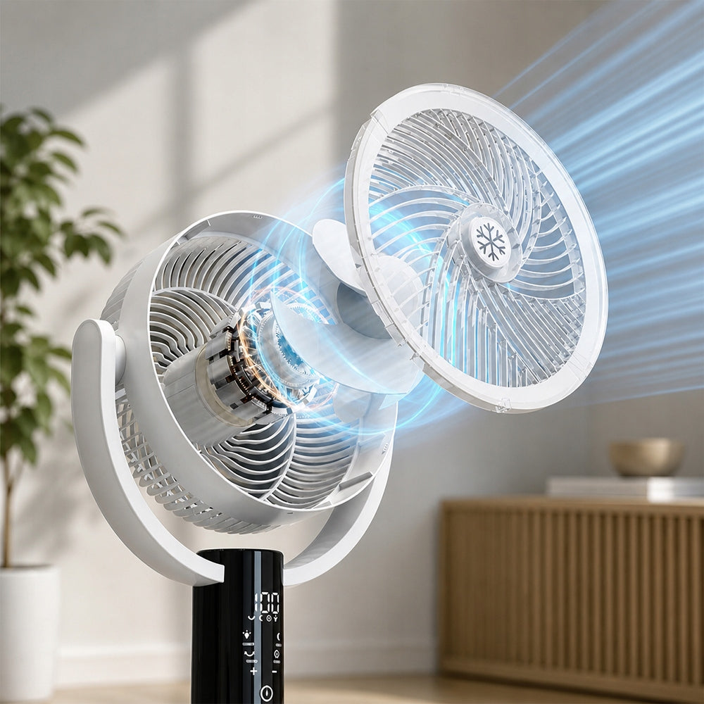 Fan fan standing silent wireless rechargeable usb + remote control Functions oscillation automatic oscillation tilt angle adjustment height adjustment timer
