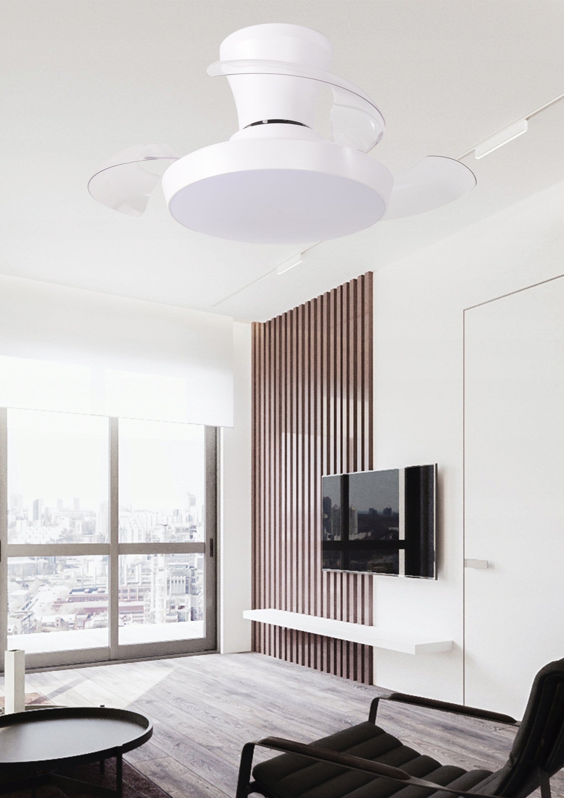 Fan with LED lamp 2880 lm Silent Remote Control Color Adjustment Brand Lumax