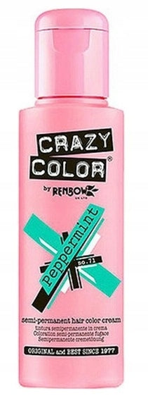 Langanhaltendes Haarfärbemittel Crazy Color Peppermint Nr. 71, 100 ml 