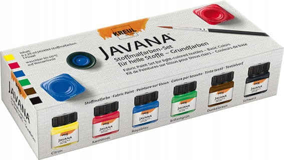 Set Textilfarben Javana, 6x20 ml 