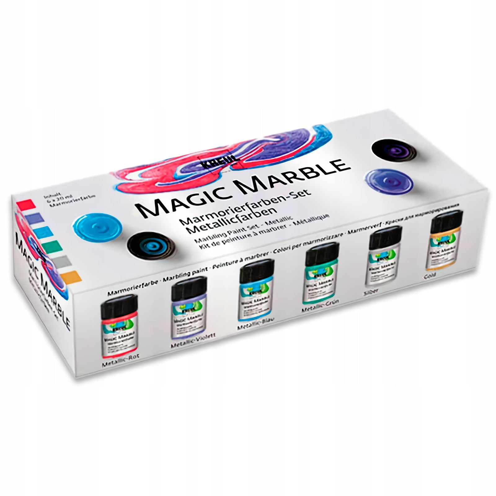 Farbset Kreul Magic Marble Marmorierung Metallic 