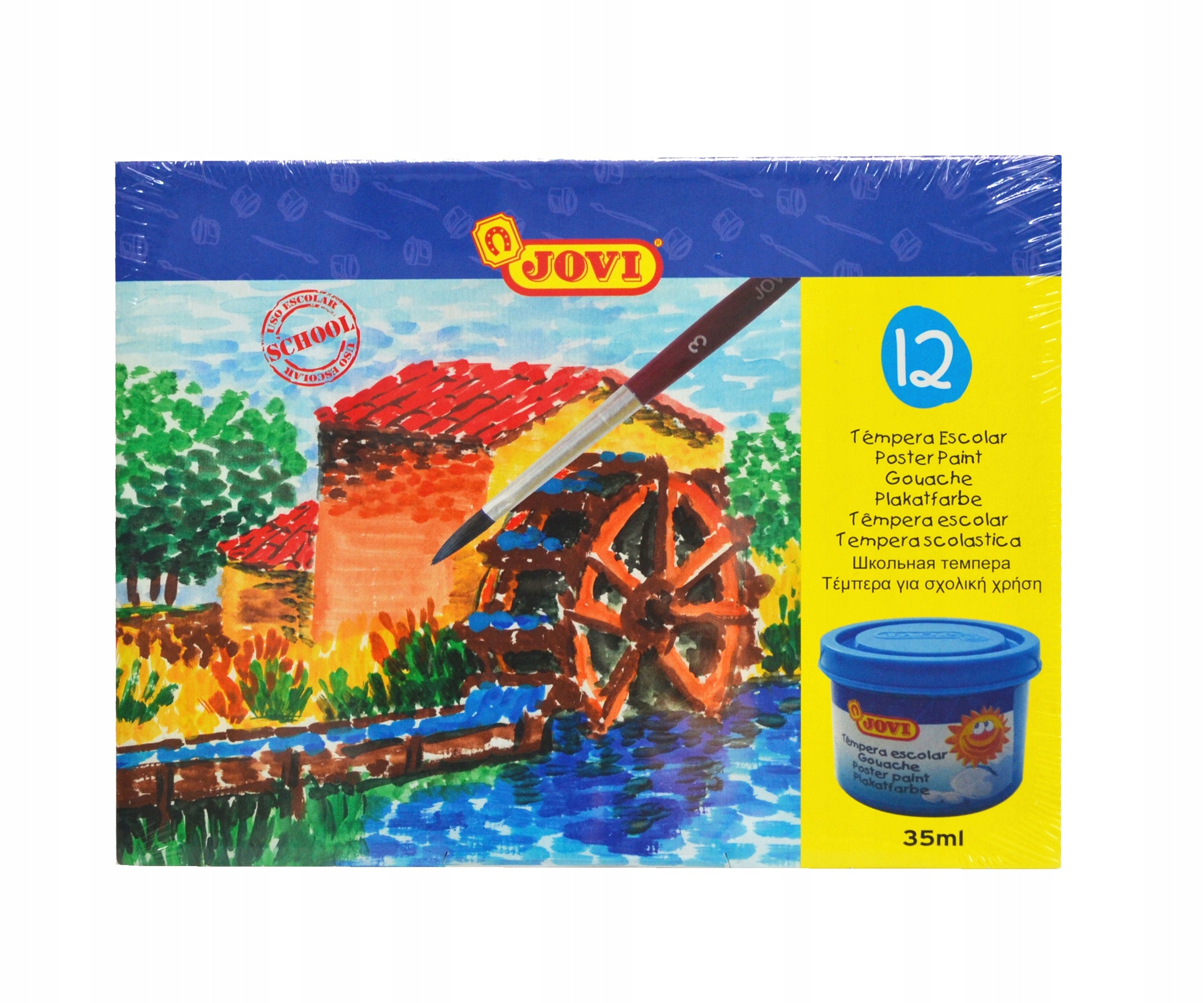 Gouache Jovi Tempera, 35 ml, 12 Stk. 
