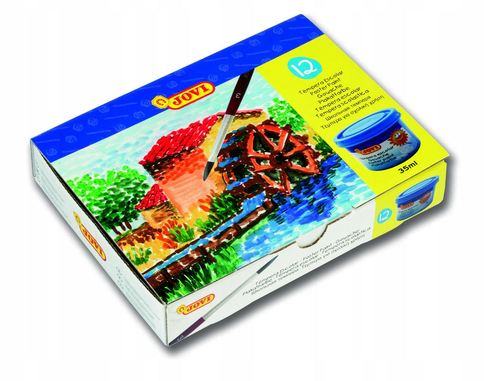 Gouache Jovi Tempera, 35 ml, 12 Stk. 