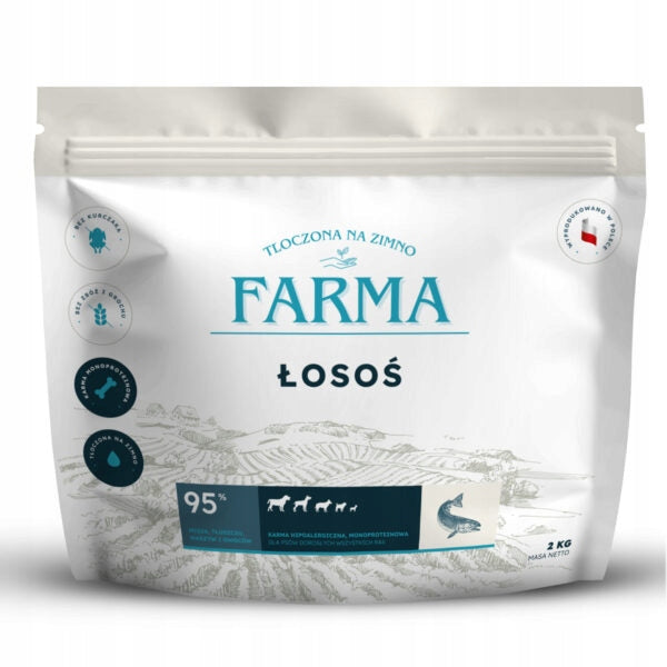 Farma Dry Dog Food Cold Pressed Salmon 2kg