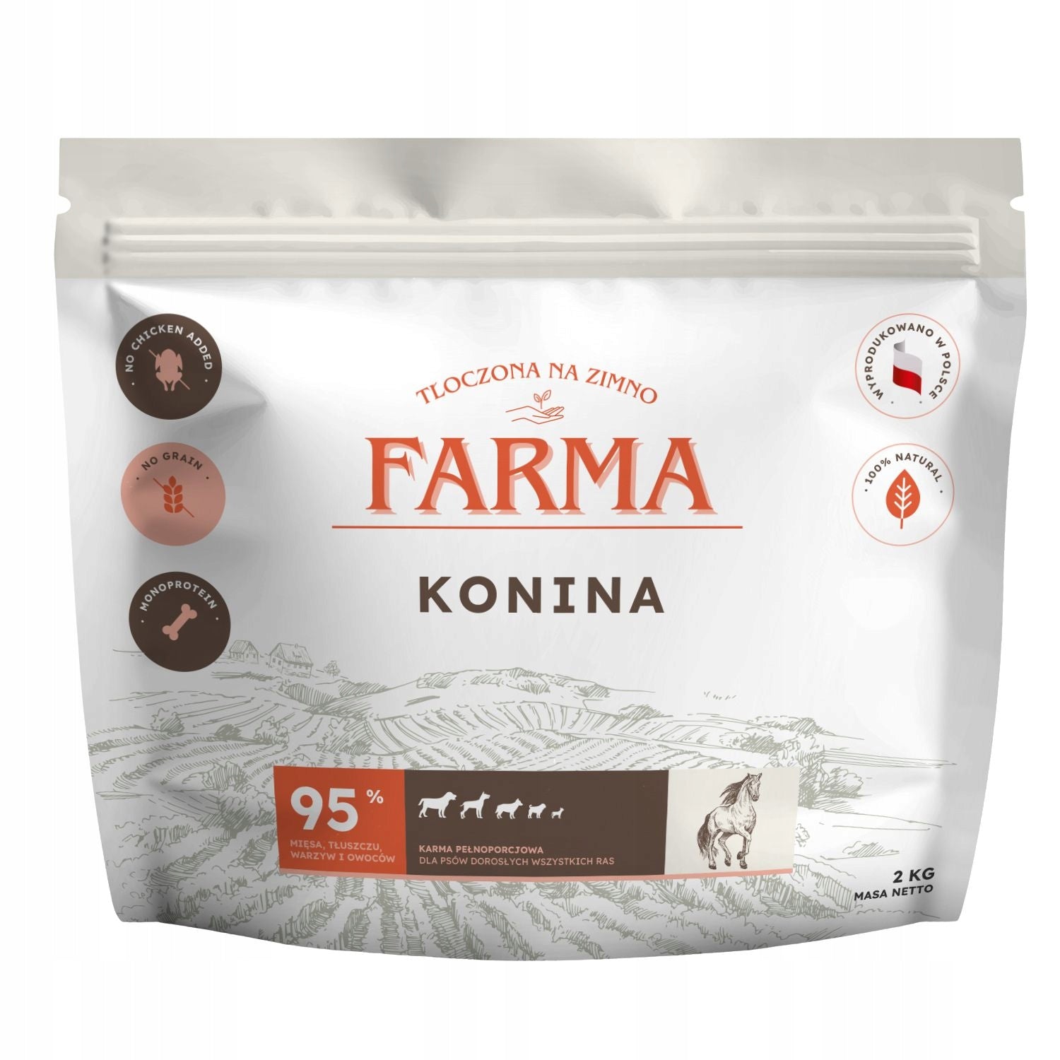 Farma – Hypoallergenic Cold Pressed Horsemeat 2kg